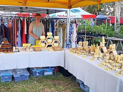 Honey and Candles stall